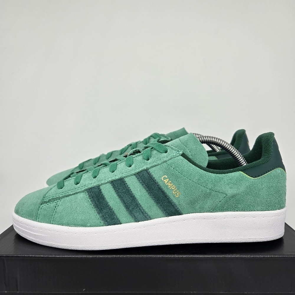 New Adidas Campus ADV 'Court Green' Men's Skateboarding Shoes Size 11